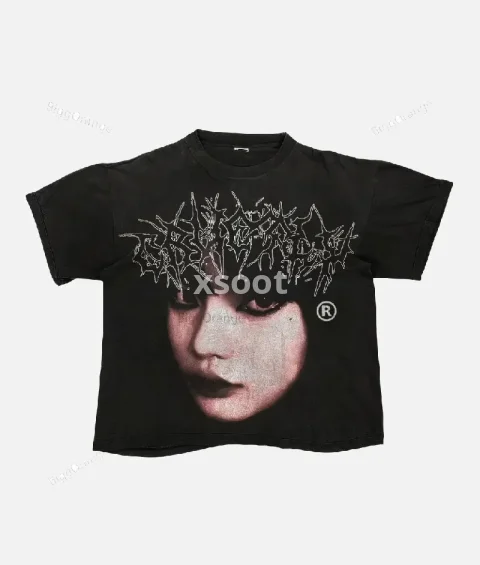 Buy Billionaire Studios Cute Girl Face Tee - Authentic Black