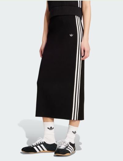 Buy Authentic Adicolor Knit 3-Stripes Skirt Online | Women's Retro-Inspired Casual Knit Skirt