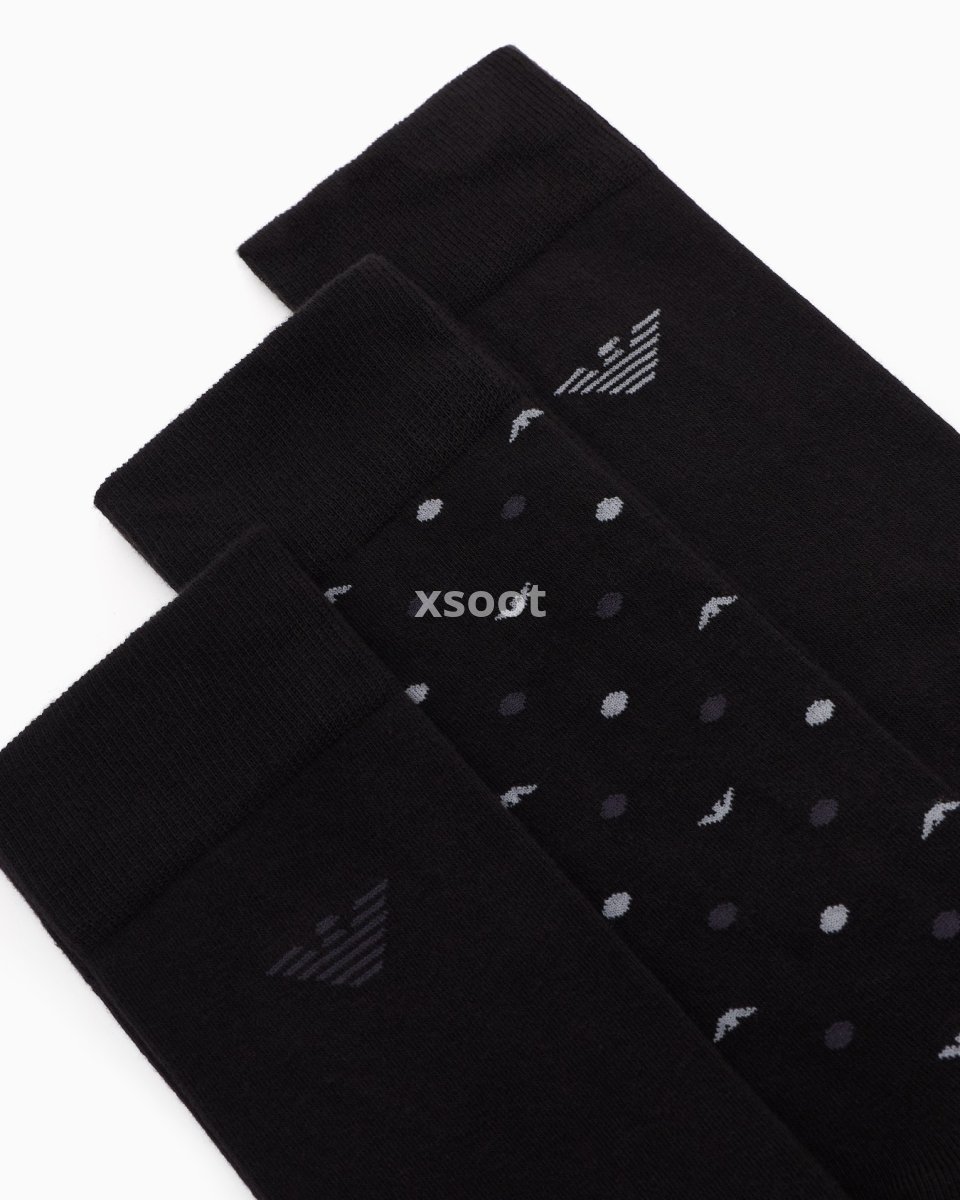 Buy All-Over Eagle Print Socks 3-Pack | Statement Style Crew Socks for Bold Streetwear Looks