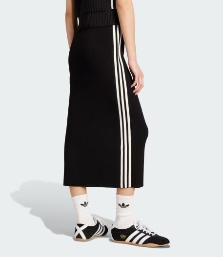 Buy Authentic Adicolor Knit 3-Stripes Skirt Online | Women's Retro-Inspired Casual Knit Skirt