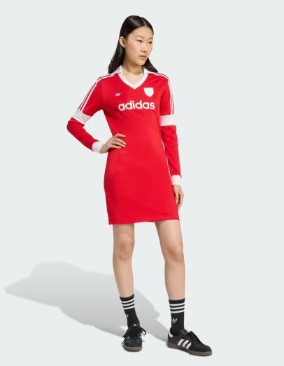 Buy Authentic Graphic Soccer Jersey Dress Streetwear Online | Women's Oversized Sport-Inspired Fashion Dress