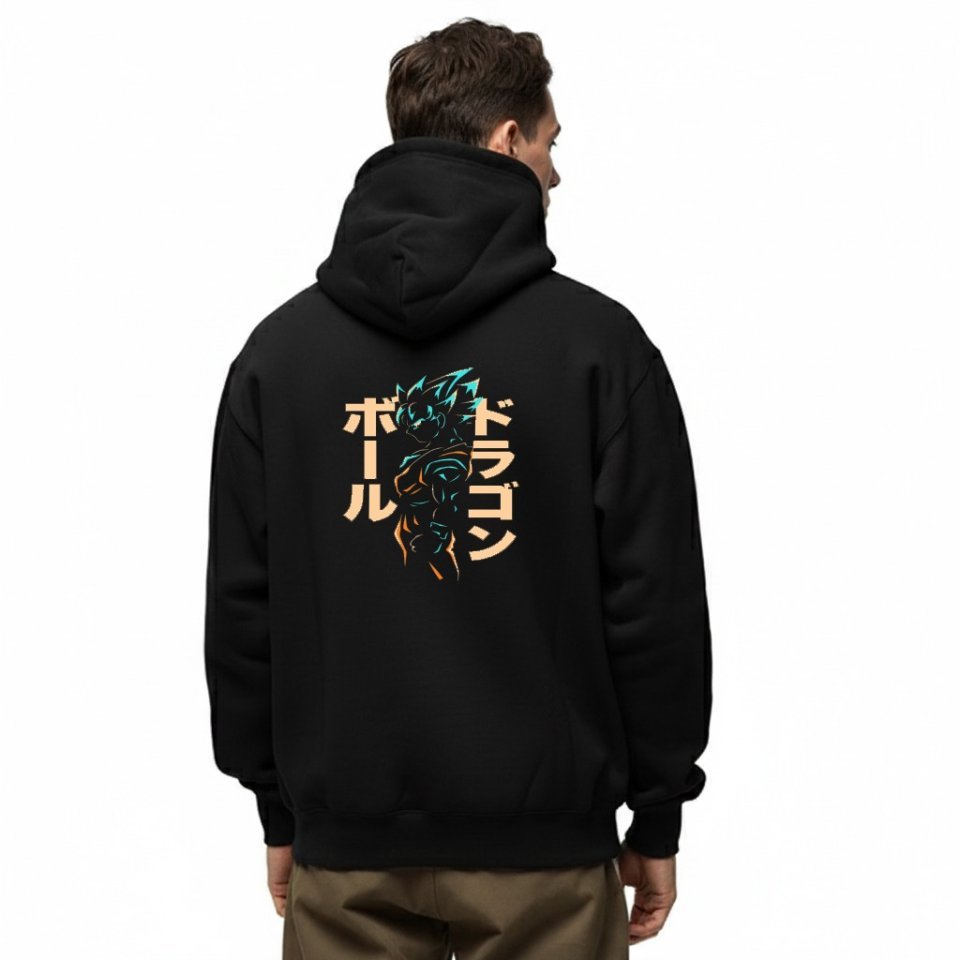 Buy Men's High Quality Imported Casual Pullover Hoodie Online | Premium Black Oversized Hoodie