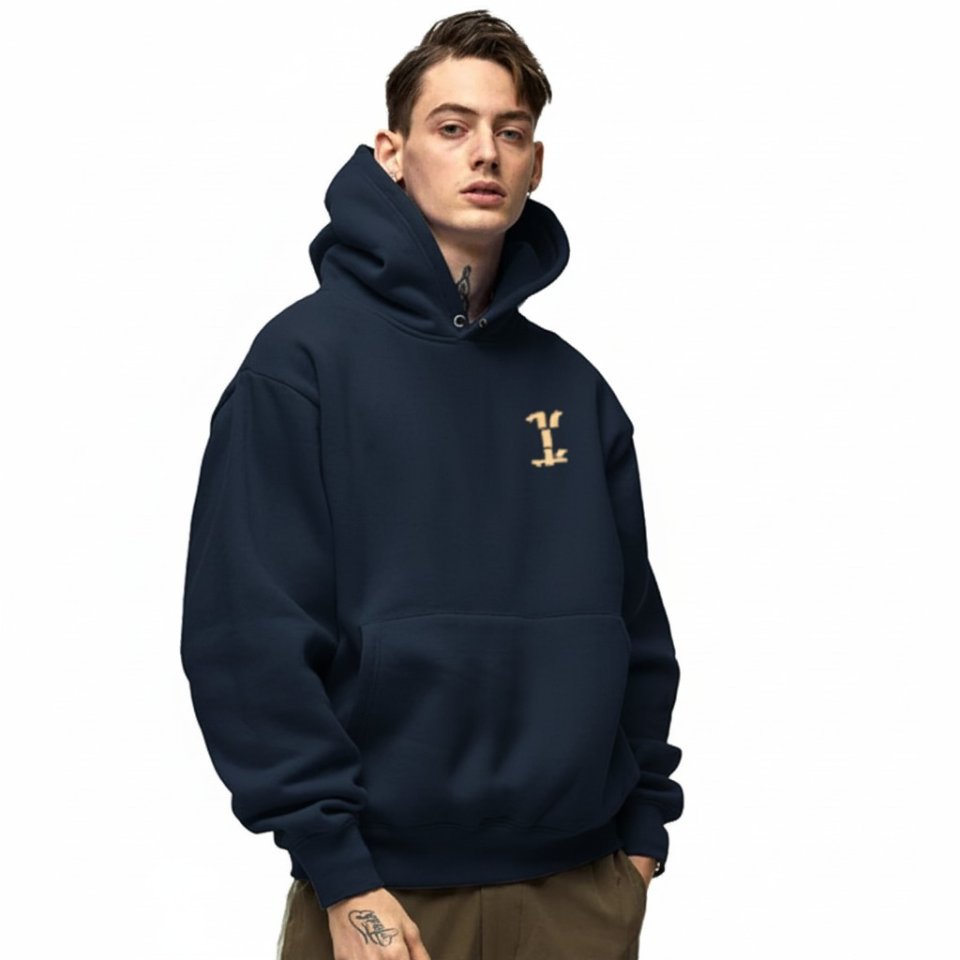 Buy Men's High Quality Imported Casual Pullover Hoodie Online | Premium Black Oversized Hoodie