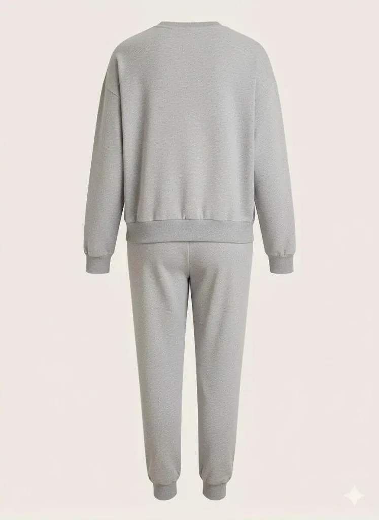 Buy 2-Piece Women's Fleece Printed Tracksuit | Cozy Matching Lounge Set for Everyday Comfort