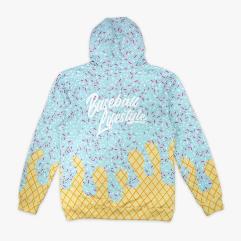 Buy Baseball Lifestyle 101 Men's Ice Cream Hoodie Online | Premium Lounge Pullover Hoodie