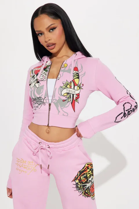 Buy Ed Hardy Tiger Roar Zip-Up Hoodie Online | Men's Lightweight Gym Performance Jacket