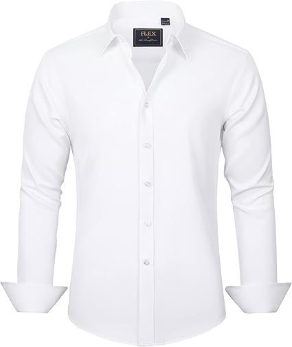 Buy Authentic Men's White Long Sleeve Dress Shirt Online