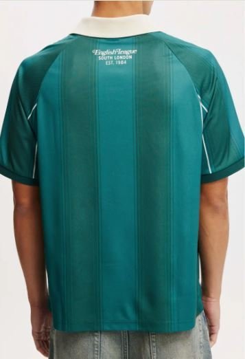 Buy Cotton On Men's Soccer Jersey Pineneedle Green Vintage Online