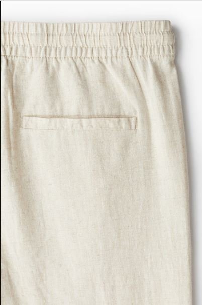Buy H&M Regular-Fit Linen-Blend Pants | Men's Essential Breathable Casual Trousers for Everyday Comfort