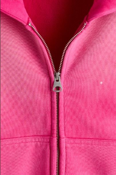 Buy Men's H&M Dark Pink Oversized Hooded Jacket Online | Casual Comfort Zip-Up Hoodie