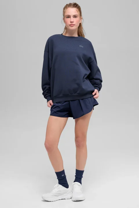 Buy Alo Yoga Accolade Crew Neck | Premium Oversized Crewneck Sweatshirt for Lounge and Everyday Comfort