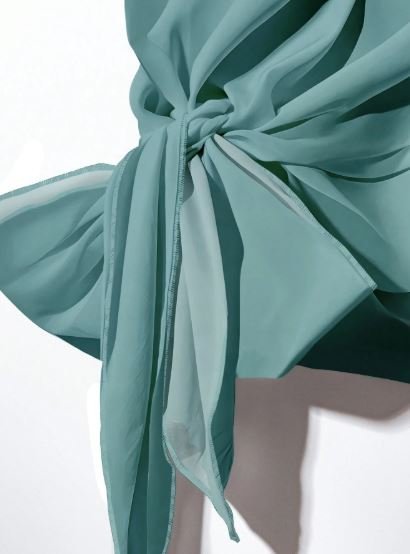 Buy SHEIN Green Bowknot Shirt & Geometric Pants 2Pcs Set | Women's Elegant Matching Outfit Set for Casual and Office Wear