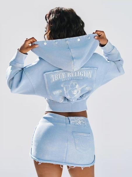 Buy Vintage Washed Embroidered Zip Hoodie Online | Premium Vintage Full Zip Comfort Hoodie