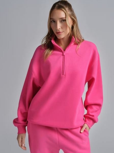 Buy Basic Quarter-Zip Mock Neck | Women's Essential Pullover for Everyday Comfort and Style