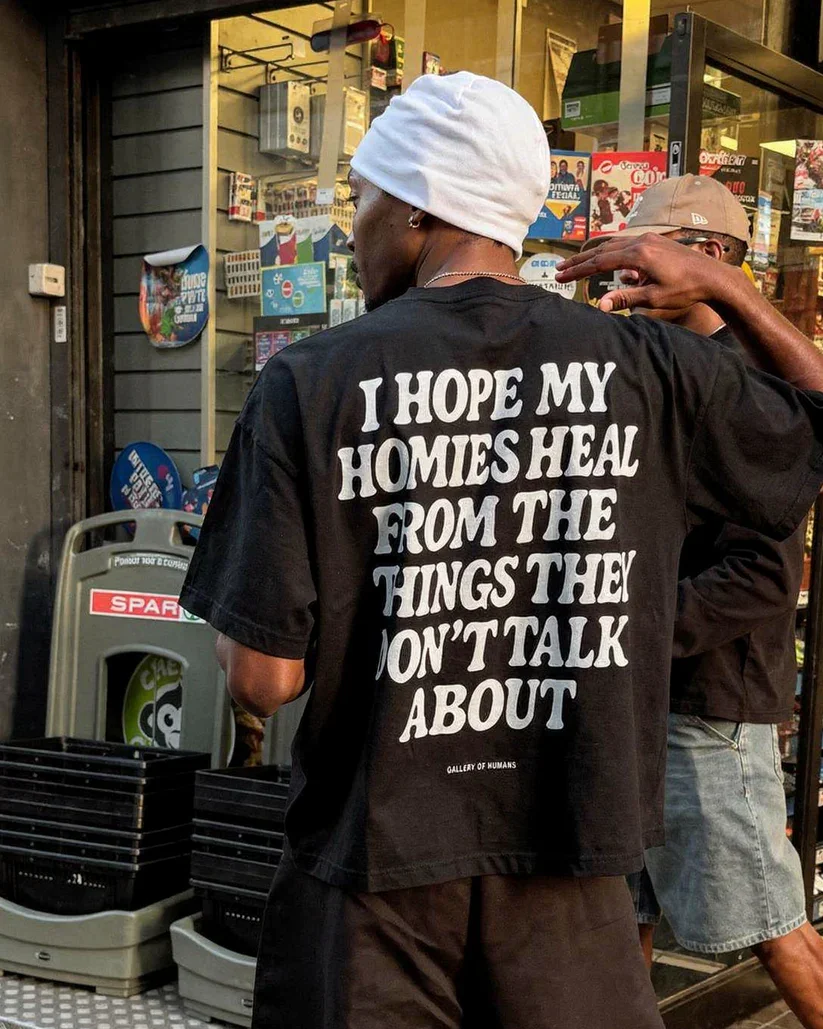 Buy "Healing the Homies" Heavyweight Tee | Premium Oversized Graphic T-Shirt for Streetwear and Everyday Comfort