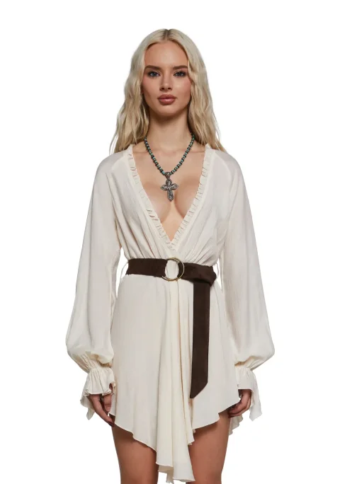 Buy Fairy Handkerchief-Hem Dress Online | Ethereal Boho Style Women's Flowy Midi Dress