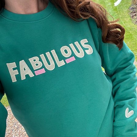 Buy Fabulous Graphic Sweatshirt - Emerald Green | Women's Cozy Statement Pullover for Everyday Style