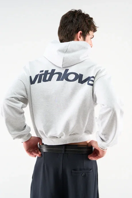 Buy Sign Light Grey Hoodie Online | Premium Heavyweight Streetwear Hoodie