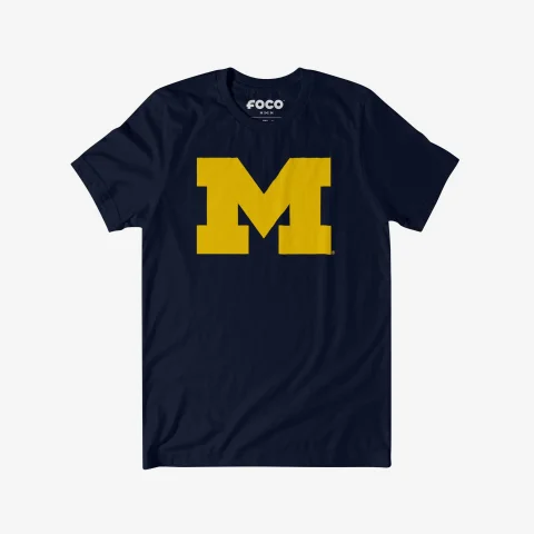 Michigan Wolverines Primary Logo T-Shirt | Official NCAA Team Gear for Game Day and Everyday Wear