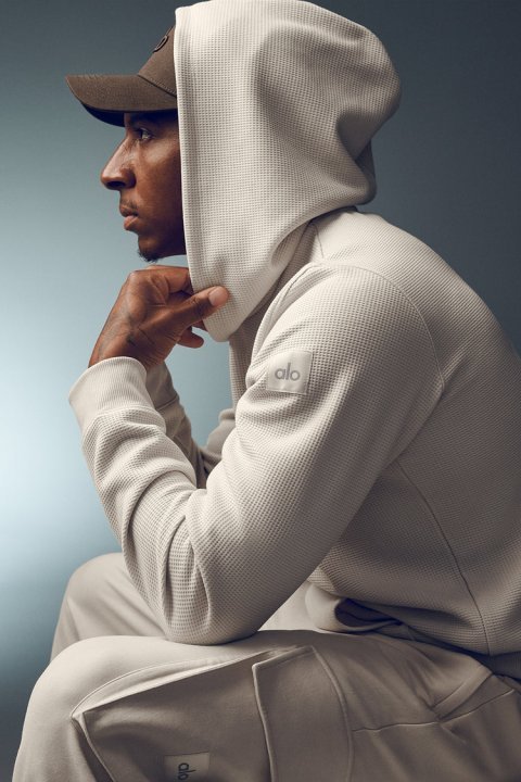 Buy Waffle Lounge Hoodie Online | Ultra-Soft Lightweight Waffle Knit Hoodie