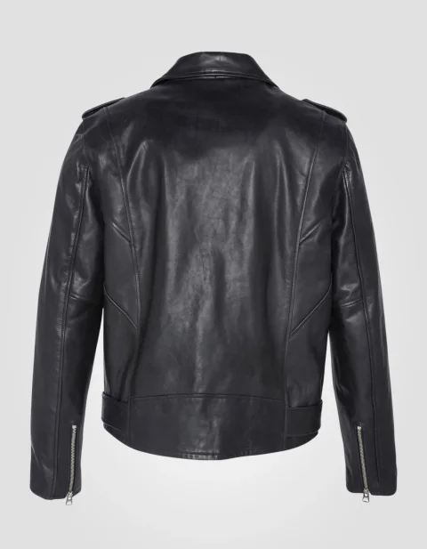 Buy Authentic Black Perfecto Belted Cowhide Leather Jacket Online