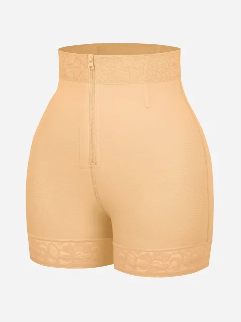 Buy Feelingirl Tummy Control Shaping Shorts Clasps Zipper Online