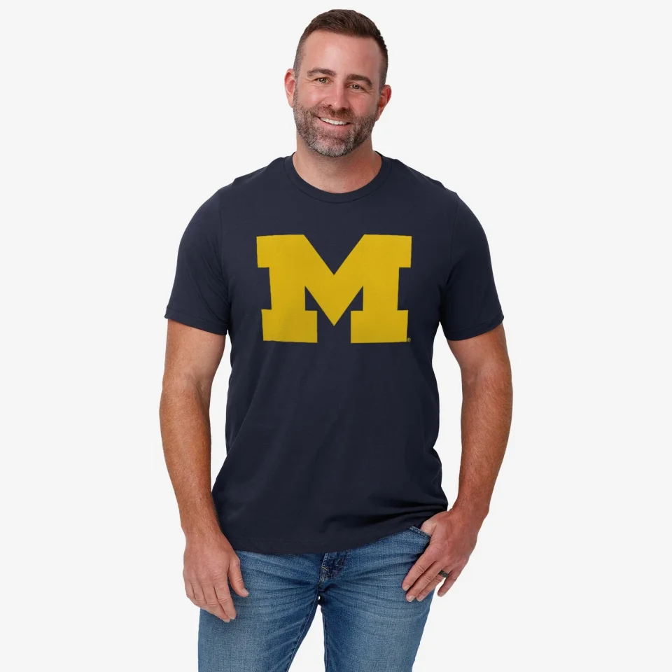 Michigan Wolverines Primary Logo T-Shirt | Official NCAA Team Gear for Game Day and Everyday Wear