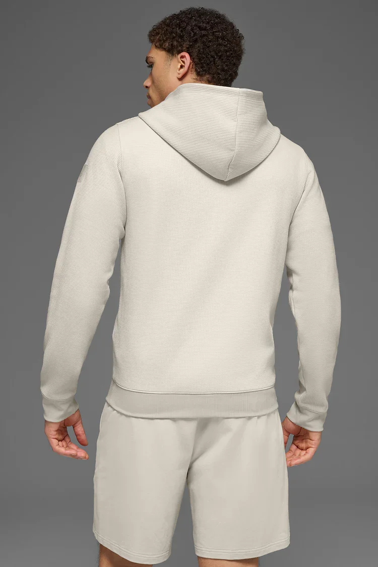 Buy Waffle Lounge Hoodie Online | Ultra-Soft Lightweight Waffle Knit Hoodie