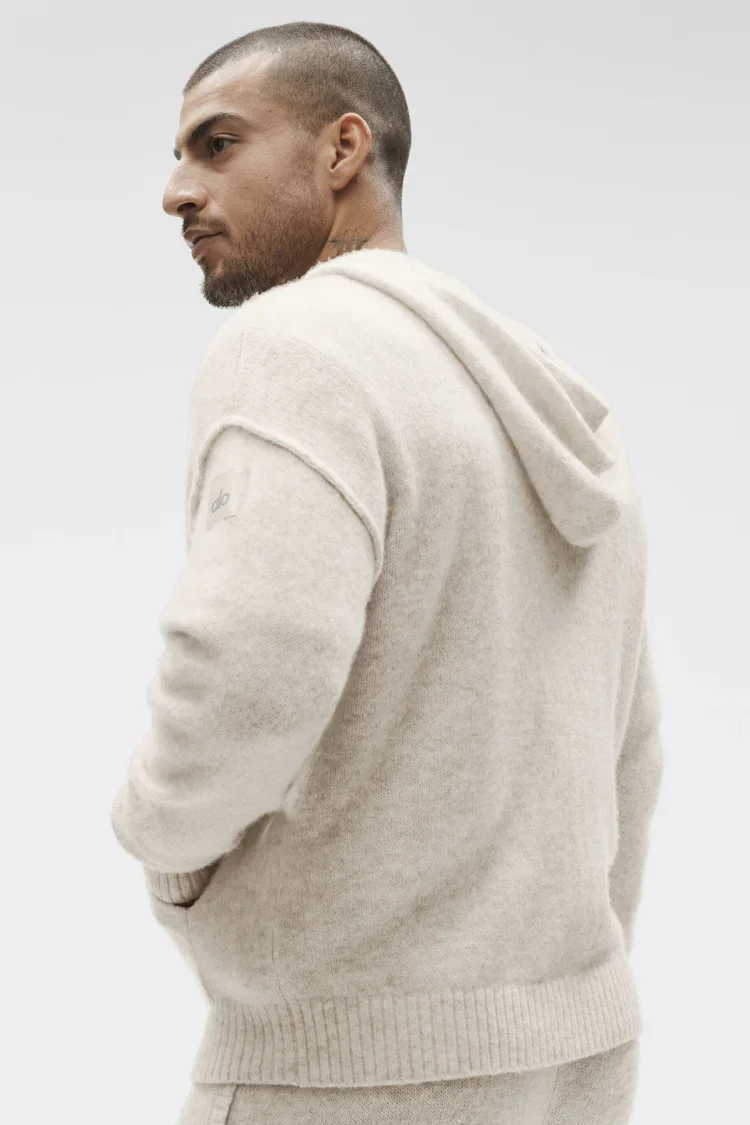 Buy Wool Cashmere New Class Full Zip Hoodie Online | Premium Luxury Knit Zip Hoodie