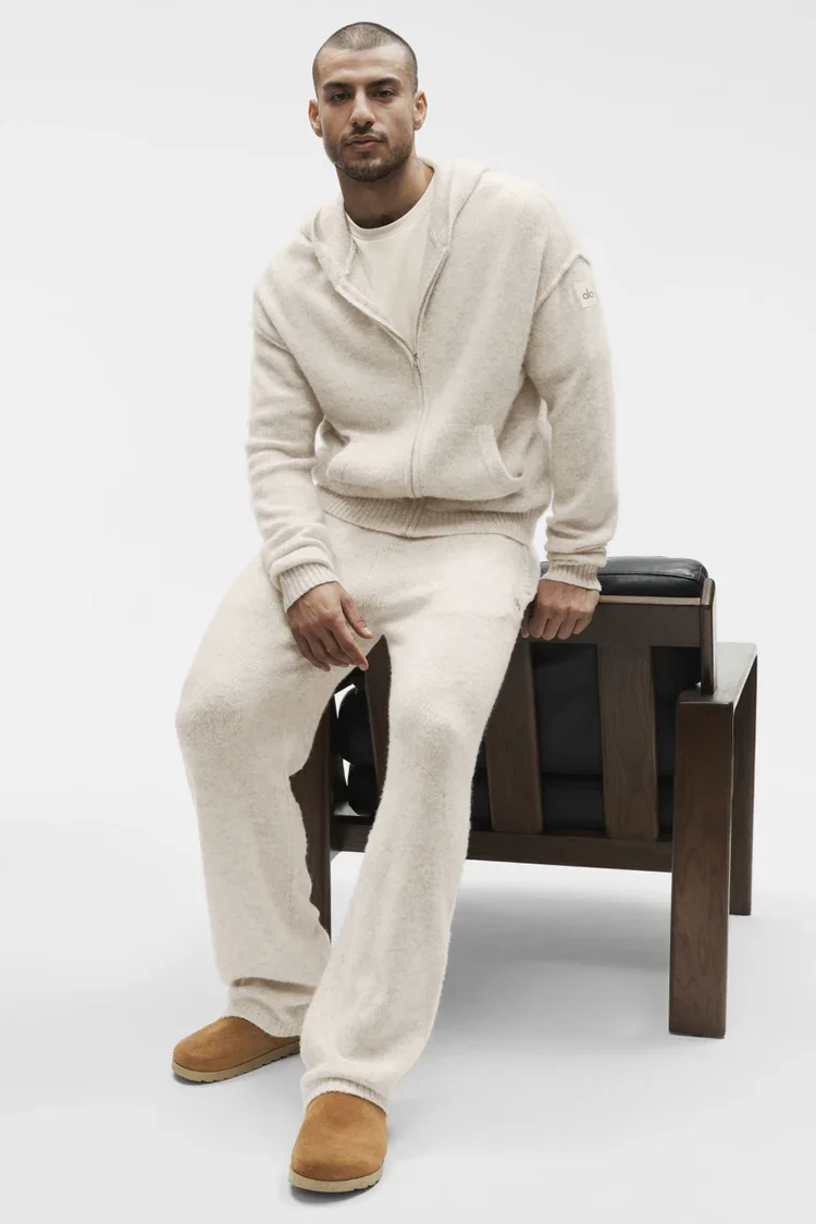 Buy Wool Cashmere New Class Full Zip Hoodie Online | Premium Luxury Knit Zip Hoodie