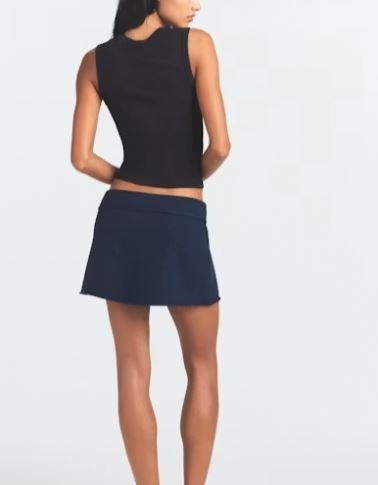 Buy Drapey French Terry Mini Skirt | Soft Casual Women's Athleisure Mini Skirt
