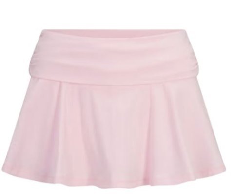 Buy Cotton Jersey Foldover Mini Skort Online | Comfortable Women's Casual Mini Skirt with Built-In Shorts
