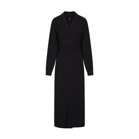 Buy Soft Lounge Long Robe Onyx Online | Ultra-Soft Full-Length Women's Luxury Lounge Robe