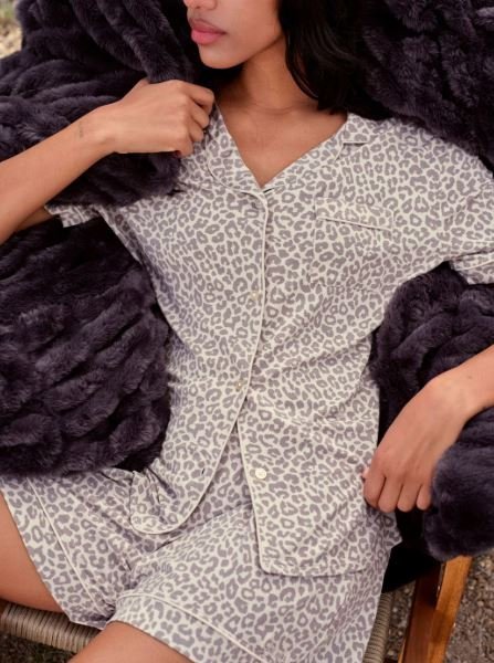 Buy Authentic Luna Lounge Short Sleeve Short PJ Set Online