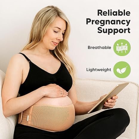 Buy KeaBabies Pregnancy Belly Band Online | Soft Breathable Maternity Belly Support Belt for Back & Pelvic Relief