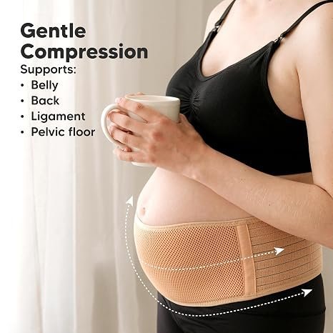 Buy KeaBabies Pregnancy Belly Band Online | Soft Breathable Maternity Belly Support Belt for Back & Pelvic Relief