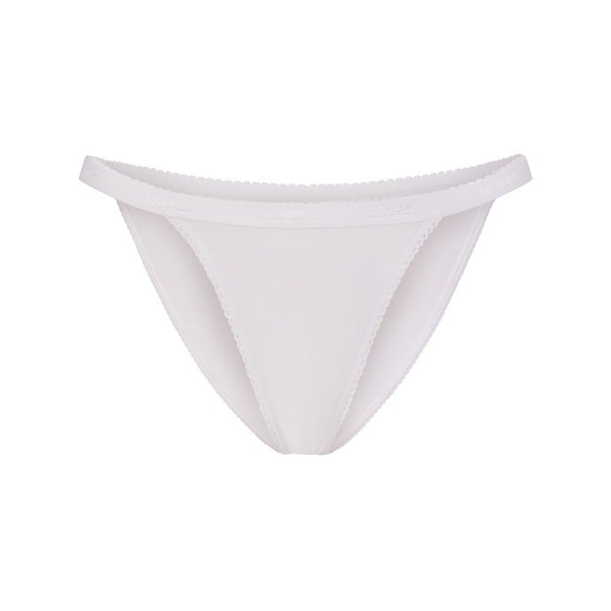 Buy Logo Picot String Bikini Panties Online | Soft Stretch Women's Low-Rise Bikini Underwear