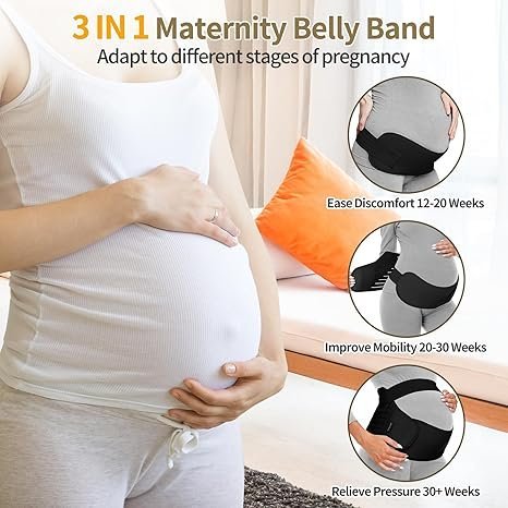 Buy ChongErfei 3-in-1 Maternity Support Belt Online | Pregnancy Belly Band for Back, Hip & Pelvic Support