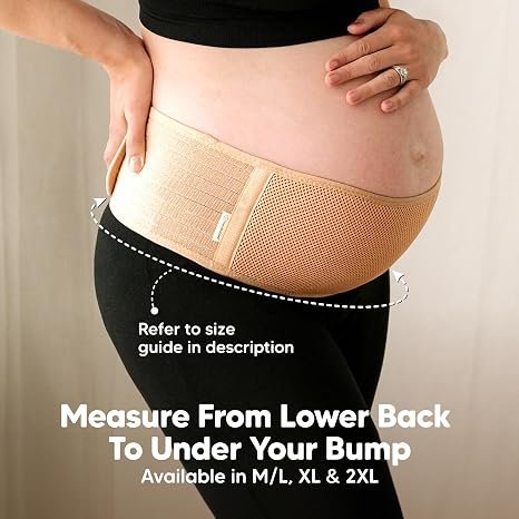 Buy KeaBabies Pregnancy Belly Band Online | Soft Breathable Maternity Belly Support Belt for Back & Pelvic Relief