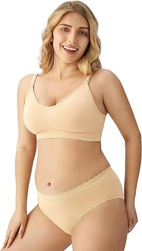 Buy HBselect 5-Pack Seamless Maternity Nursing Bras Online | Soft Breastfeeding Sleep Bralettes with Extenders